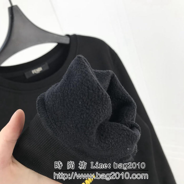 Fendi芬迪 18ss秋冬新款套頭衛衣 定制純棉加絨面料 高版本男女同款 ydi2058